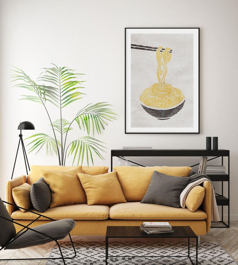 Ramen Noodles Art Print-PRINT-Olive et Oriel-Olive et Oriel-Buy-Australian-Art-Prints-Online-with-Olive-et-Oriel-Your-Artwork-Specialists-Austrailia-Decorate-With-Coastal-Photo-Wall-Art-Prints-From-Our-Beach-House-Artwork-Collection-Fine-Poster-and-Framed-Artwork