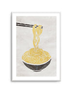 Ramen Noodles Art Print-PRINT-Olive et Oriel-Olive et Oriel-A5 | 5.8" x 8.3" | 14.8 x 21cm-Unframed Art Print-With White Border-Buy-Australian-Art-Prints-Online-with-Olive-et-Oriel-Your-Artwork-Specialists-Austrailia-Decorate-With-Coastal-Photo-Wall-Art-Prints-From-Our-Beach-House-Artwork-Collection-Fine-Poster-and-Framed-Artwork