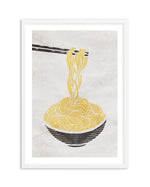 Ramen Noodles Art Print-PRINT-Olive et Oriel-Olive et Oriel-A5 | 5.8" x 8.3" | 14.8 x 21cm-White-With White Border-Buy-Australian-Art-Prints-Online-with-Olive-et-Oriel-Your-Artwork-Specialists-Austrailia-Decorate-With-Coastal-Photo-Wall-Art-Prints-From-Our-Beach-House-Artwork-Collection-Fine-Poster-and-Framed-Artwork