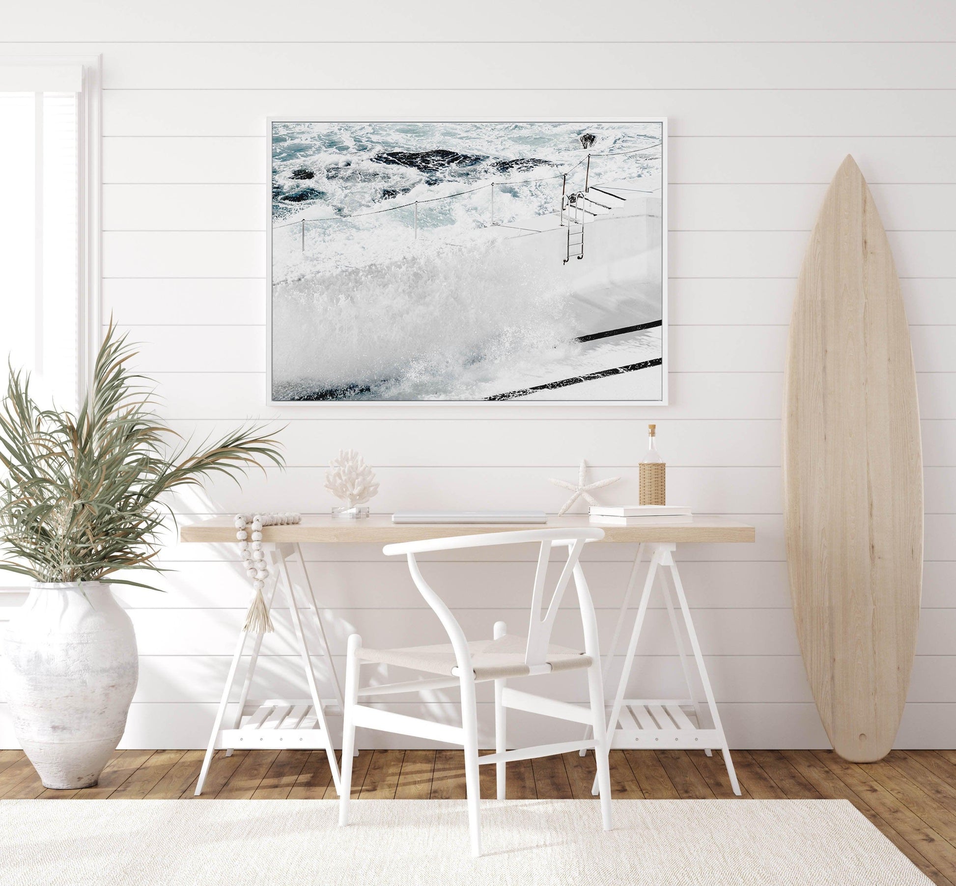 Refill, Icebergs Bondi | Framed Canvas-CANVAS-You can shop wall art online with Olive et Oriel for everything from abstract art to fun kids wall art. Our beautiful modern art prints and canvas art are available from large canvas prints to wall art paintings and our proudly Australian artwork collection offers only the highest quality framed large wall art and canvas art Australia - You can buy fashion photography prints or Hampton print posters and paintings on canvas from Olive et Oriel and hav