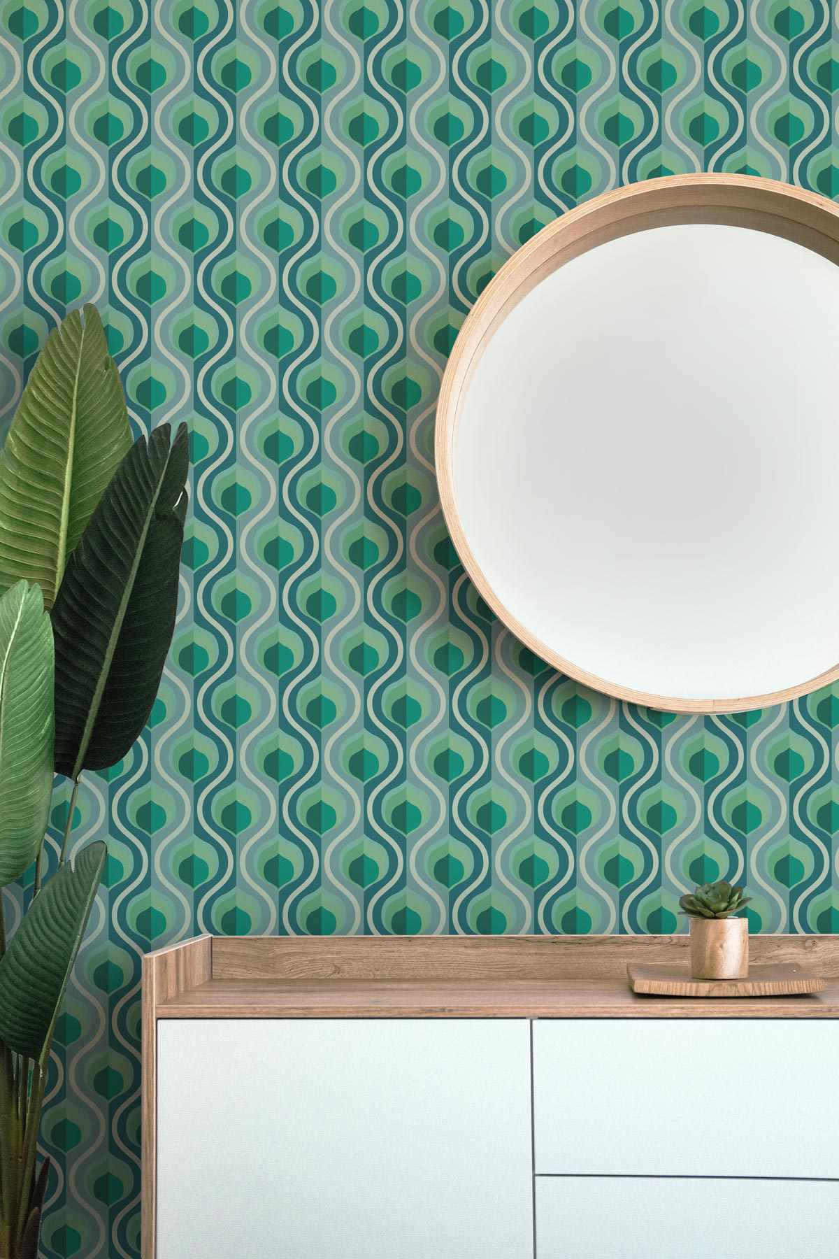 Retro Fun Wallpaper - Olive et Oriel