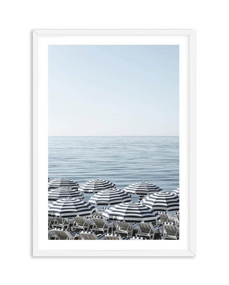 Riviera Parasols I Art Print-PRINT-Olive et Oriel-Olive et Oriel-A5 | 5.8" x 8.3" | 14.8 x 21cm-White-With White Border-Buy-Australian-Art-Prints-Online-with-Olive-et-Oriel-Your-Artwork-Specialists-Austrailia-Decorate-With-Coastal-Photo-Wall-Art-Prints-From-Our-Beach-House-Artwork-Collection-Fine-Poster-and-Framed-Artwork
