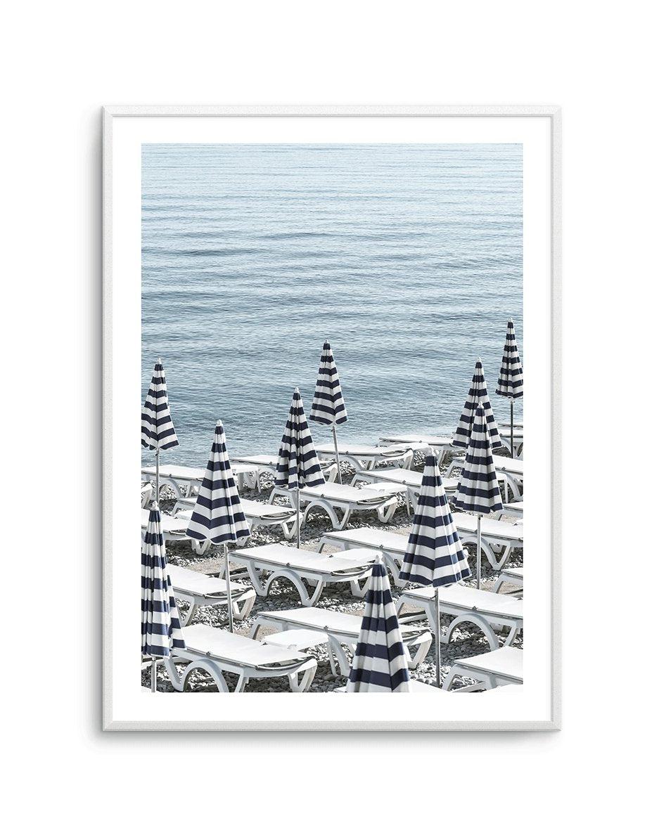 Riviera Parasols III Art Print-PRINT-Olive et Oriel-Olive et Oriel-A5 | 5.8" x 8.3" | 14.8 x 21cm-Unframed Art Print-With White Border-Buy-Australian-Art-Prints-Online-with-Olive-et-Oriel-Your-Artwork-Specialists-Austrailia-Decorate-With-Coastal-Photo-Wall-Art-Prints-From-Our-Beach-House-Artwork-Collection-Fine-Poster-and-Framed-Artwork