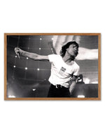 Rolling Stones I - Mick Jagger | Tony Mott Collection Art Print-PRINT-Olive et Oriel-Olive et Oriel-50x70 cm | 19.6" x 27.5"-Walnut-With White Border-Buy-Australian-Art-Prints-Online-with-Olive-et-Oriel-Your-Artwork-Specialists-Austrailia-Decorate-With-Coastal-Photo-Wall-Art-Prints-From-Our-Beach-House-Artwork-Collection-Fine-Poster-and-Framed-Artwork