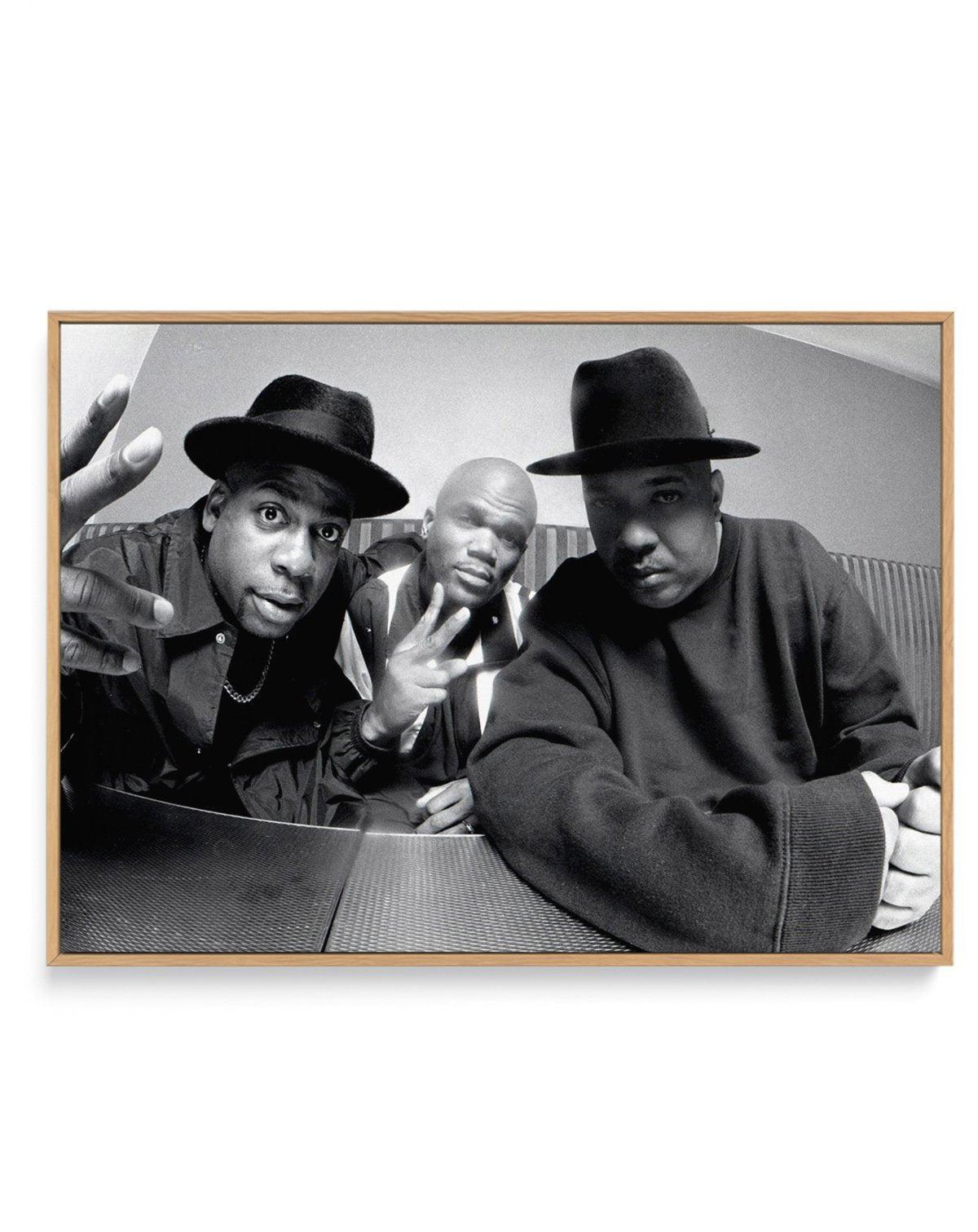 Run DMC | Tony Mott Collection | Framed Canvas-CANVAS-You can shop wall art online with Olive et Oriel for everything from abstract art to fun kids wall art. Our beautiful modern art prints and canvas art are available from large canvas prints to wall art paintings and our proudly Australian artwork collection offers only the highest quality framed large wall art and canvas art Australia - You can buy fashion photography prints or Hampton print posters and paintings on canvas from Olive et Oriel