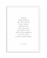 Run Free Art Print-PRINT-Olive et Oriel-Olive et Oriel-A5 | 5.8" x 8.3" | 14.8 x 21cm-White-With White Border-Buy-Australian-Art-Prints-Online-with-Olive-et-Oriel-Your-Artwork-Specialists-Austrailia-Decorate-With-Coastal-Photo-Wall-Art-Prints-From-Our-Beach-House-Artwork-Collection-Fine-Poster-and-Framed-Artwork