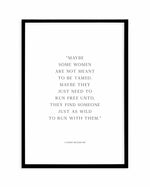 Run Free Art Print-PRINT-Olive et Oriel-Olive et Oriel-A5 | 5.8" x 8.3" | 14.8 x 21cm-Black-With White Border-Buy-Australian-Art-Prints-Online-with-Olive-et-Oriel-Your-Artwork-Specialists-Austrailia-Decorate-With-Coastal-Photo-Wall-Art-Prints-From-Our-Beach-House-Artwork-Collection-Fine-Poster-and-Framed-Artwork