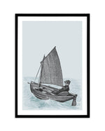 Sailing | 2 Colour Options Art Print-PRINT-Olive et Oriel-Olive et Oriel-A5 | 5.8" x 8.3" | 14.8 x 21cm-Black-With White Border-Buy-Australian-Art-Prints-Online-with-Olive-et-Oriel-Your-Artwork-Specialists-Austrailia-Decorate-With-Coastal-Photo-Wall-Art-Prints-From-Our-Beach-House-Artwork-Collection-Fine-Poster-and-Framed-Artwork