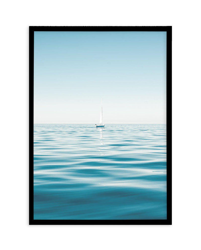 Sailing Art Print-PRINT-Olive et Oriel-Olive et Oriel-A5 | 5.8" x 8.3" | 14.8 x 21cm-Black-With White Border-Buy-Australian-Art-Prints-Online-with-Olive-et-Oriel-Your-Artwork-Specialists-Austrailia-Decorate-With-Coastal-Photo-Wall-Art-Prints-From-Our-Beach-House-Artwork-Collection-Fine-Poster-and-Framed-Artwork
