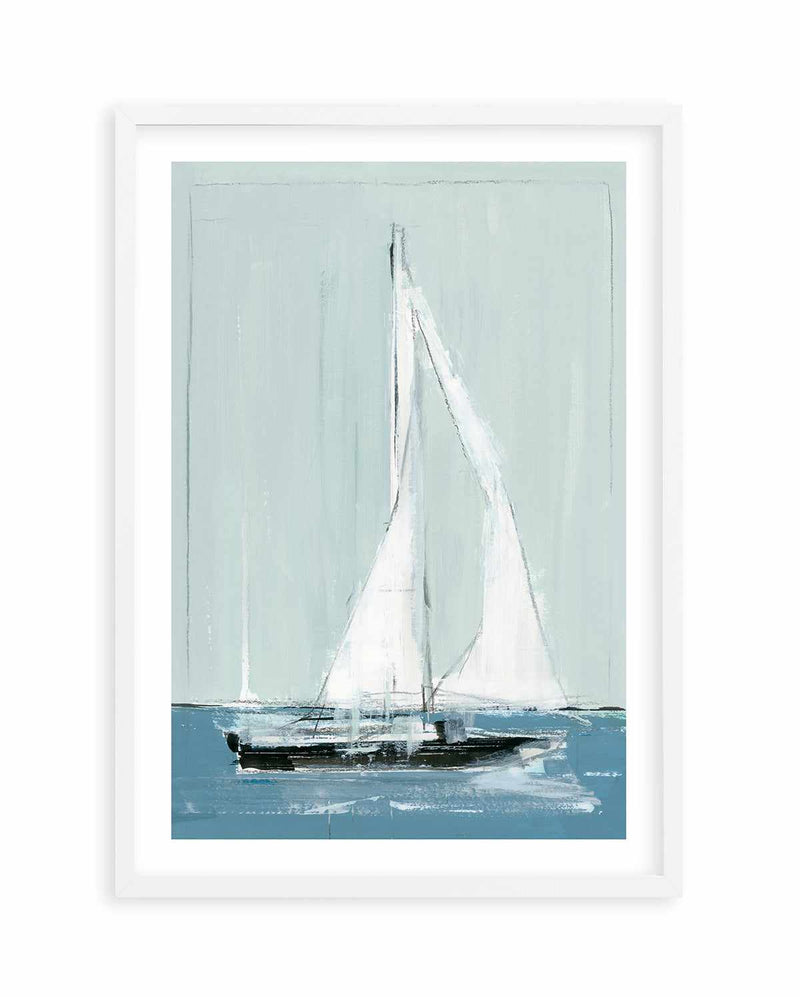 Sailing I Art Print-PRINT-Olive et Oriel-PI Creative-A5 | 5.8" x 8.3" | 14.8 x 21cm-White-With White Border-Buy-Australian-Art-Prints-Online-with-Olive-et-Oriel-Your-Artwork-Specialists-Austrailia-Decorate-With-Coastal-Photo-Wall-Art-Prints-From-Our-Beach-House-Artwork-Collection-Fine-Poster-and-Framed-Artwork