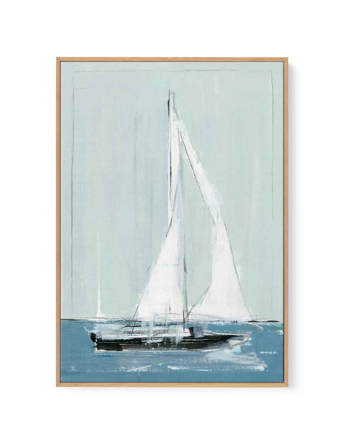 Sailing I | Framed Canvas-CANVAS-You can shop wall art online with Olive et Oriel for everything from abstract art to fun kids wall art. Our beautiful modern art prints and canvas art are available from large canvas prints to wall art paintings and our proudly Australian artwork collection offers only the highest quality framed large wall art and canvas art Australia - You can buy fashion photography prints or Hampton print posters and paintings on canvas from Olive et Oriel and have them delive