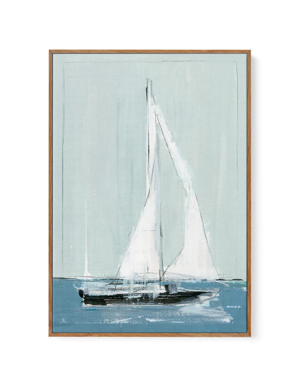 Sailing I | Framed Canvas-CANVAS-You can shop wall art online with Olive et Oriel for everything from abstract art to fun kids wall art. Our beautiful modern art prints and canvas art are available from large canvas prints to wall art paintings and our proudly Australian artwork collection offers only the highest quality framed large wall art and canvas art Australia - You can buy fashion photography prints or Hampton print posters and paintings on canvas from Olive et Oriel and have them delive