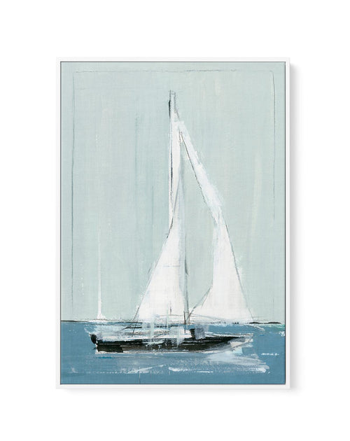 Sailing I | Framed Canvas-CANVAS-You can shop wall art online with Olive et Oriel for everything from abstract art to fun kids wall art. Our beautiful modern art prints and canvas art are available from large canvas prints to wall art paintings and our proudly Australian artwork collection offers only the highest quality framed large wall art and canvas art Australia - You can buy fashion photography prints or Hampton print posters and paintings on canvas from Olive et Oriel and have them delive