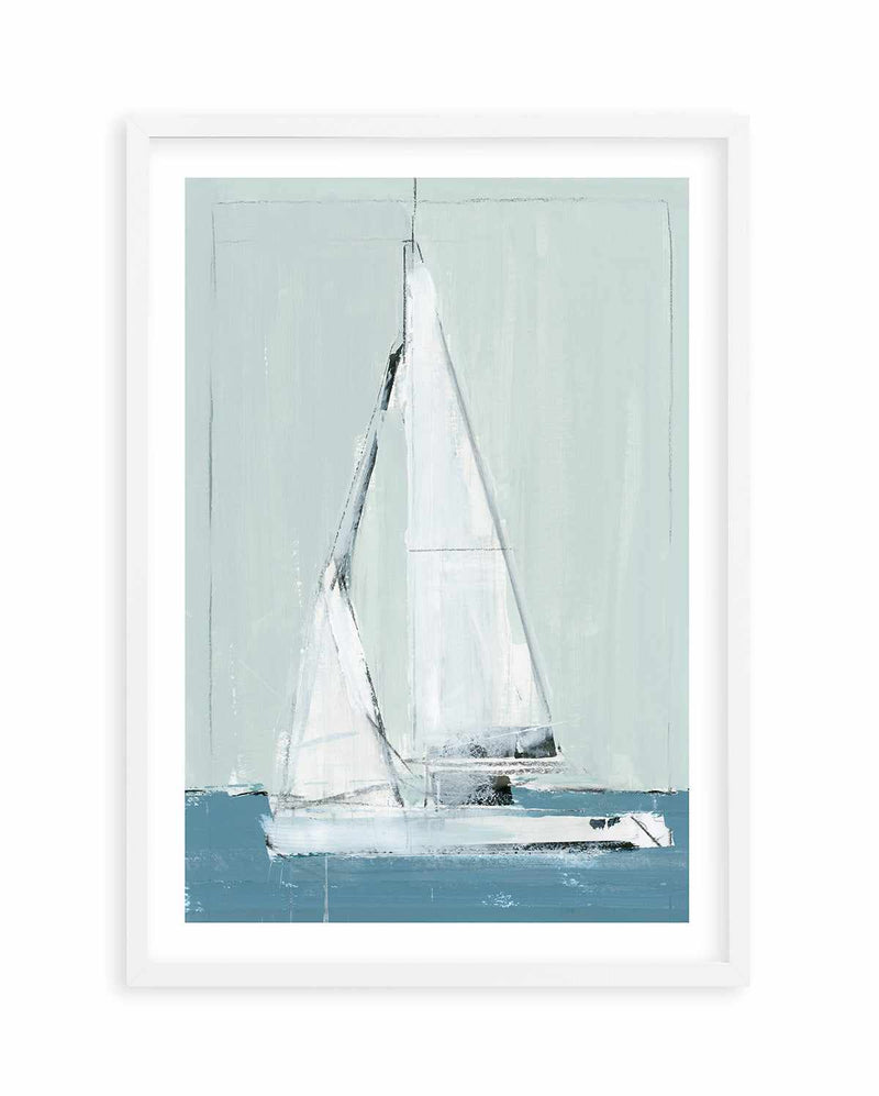 Sailing II Art Print-PRINT-Olive et Oriel-PI Creative-A5 | 5.8" x 8.3" | 14.8 x 21cm-White-With White Border-Buy-Australian-Art-Prints-Online-with-Olive-et-Oriel-Your-Artwork-Specialists-Austrailia-Decorate-With-Coastal-Photo-Wall-Art-Prints-From-Our-Beach-House-Artwork-Collection-Fine-Poster-and-Framed-Artwork
