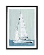 Sailing II Art Print-PRINT-Olive et Oriel-PI Creative-A5 | 5.8" x 8.3" | 14.8 x 21cm-Black-With White Border-Buy-Australian-Art-Prints-Online-with-Olive-et-Oriel-Your-Artwork-Specialists-Austrailia-Decorate-With-Coastal-Photo-Wall-Art-Prints-From-Our-Beach-House-Artwork-Collection-Fine-Poster-and-Framed-Artwork