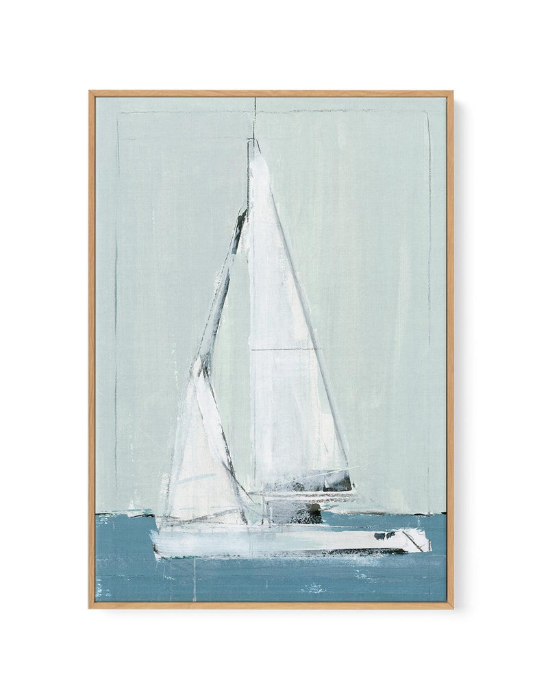 Sailing II | Framed Canvas-CANVAS-You can shop wall art online with Olive et Oriel for everything from abstract art to fun kids wall art. Our beautiful modern art prints and canvas art are available from large canvas prints to wall art paintings and our proudly Australian artwork collection offers only the highest quality framed large wall art and canvas art Australia - You can buy fashion photography prints or Hampton print posters and paintings on canvas from Olive et Oriel and have them deliv