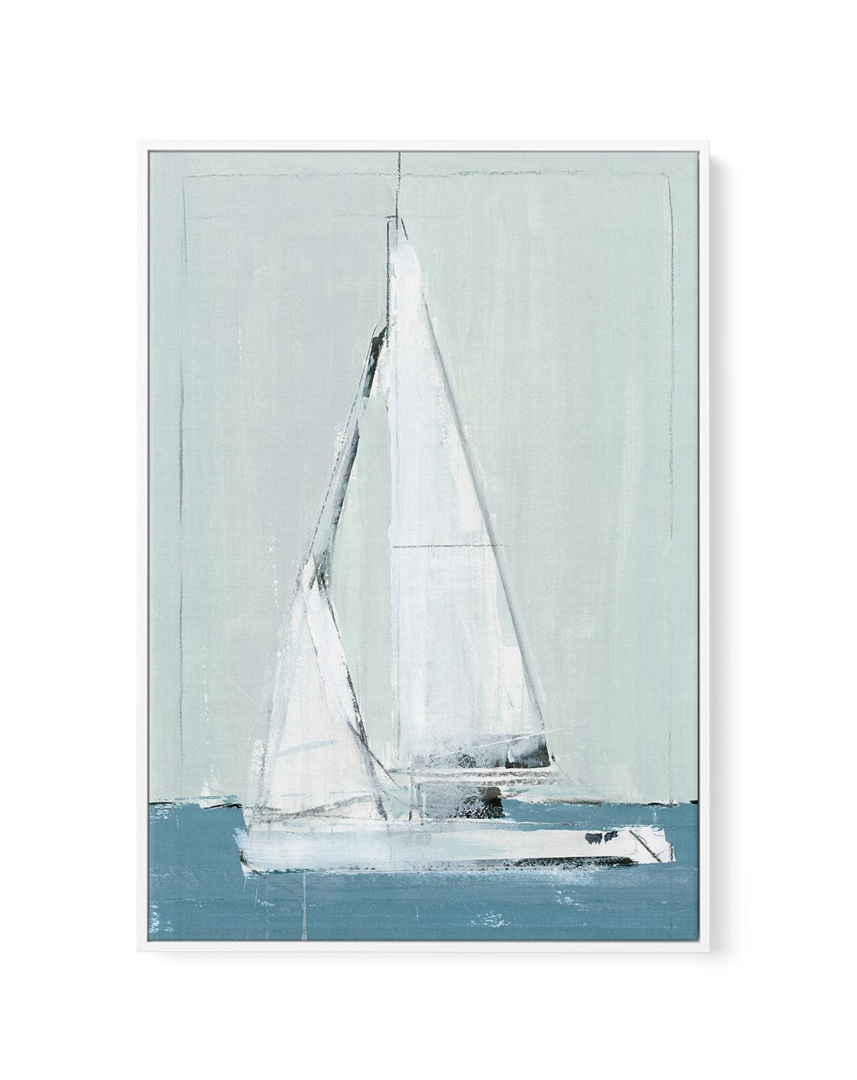 Sailing II | Framed Canvas-CANVAS-You can shop wall art online with Olive et Oriel for everything from abstract art to fun kids wall art. Our beautiful modern art prints and canvas art are available from large canvas prints to wall art paintings and our proudly Australian artwork collection offers only the highest quality framed large wall art and canvas art Australia - You can buy fashion photography prints or Hampton print posters and paintings on canvas from Olive et Oriel and have them deliv