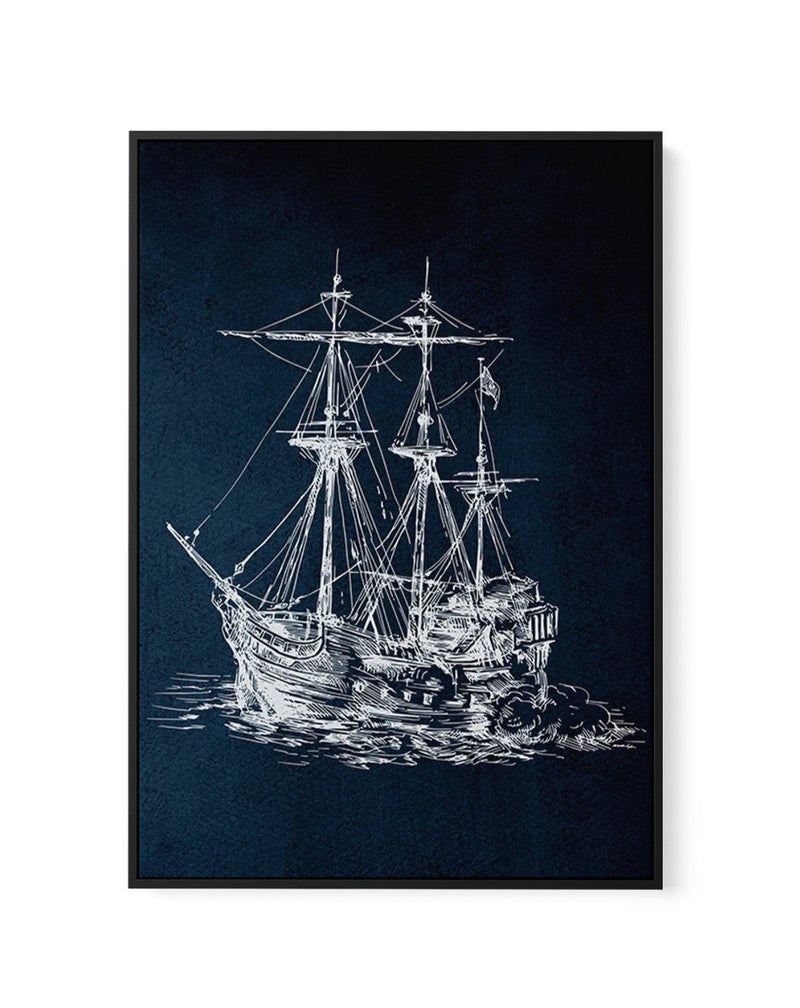 Sailing the Seas I | Framed Canvas-CANVAS-You can shop wall art online with Olive et Oriel for everything from abstract art to fun kids wall art. Our beautiful modern art prints and canvas art are available from large canvas prints to wall art paintings and our proudly Australian artwork collection offers only the highest quality framed large wall art and canvas art Australia - You can buy fashion photography prints or Hampton print posters and paintings on canvas from Olive et Oriel and have th