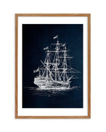 Sailing the Seas II Art Print-PRINT-Olive et Oriel-Olive et Oriel-50x70 cm | 19.6" x 27.5"-Walnut-With White Border-Buy-Australian-Art-Prints-Online-with-Olive-et-Oriel-Your-Artwork-Specialists-Austrailia-Decorate-With-Coastal-Photo-Wall-Art-Prints-From-Our-Beach-House-Artwork-Collection-Fine-Poster-and-Framed-Artwork