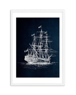 Sailing the Seas II Art Print-PRINT-Olive et Oriel-Olive et Oriel-A5 | 5.8" x 8.3" | 14.8 x 21cm-White-With White Border-Buy-Australian-Art-Prints-Online-with-Olive-et-Oriel-Your-Artwork-Specialists-Austrailia-Decorate-With-Coastal-Photo-Wall-Art-Prints-From-Our-Beach-House-Artwork-Collection-Fine-Poster-and-Framed-Artwork