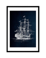 Sailing the Seas II Art Print-PRINT-Olive et Oriel-Olive et Oriel-A5 | 5.8" x 8.3" | 14.8 x 21cm-Black-With White Border-Buy-Australian-Art-Prints-Online-with-Olive-et-Oriel-Your-Artwork-Specialists-Austrailia-Decorate-With-Coastal-Photo-Wall-Art-Prints-From-Our-Beach-House-Artwork-Collection-Fine-Poster-and-Framed-Artwork
