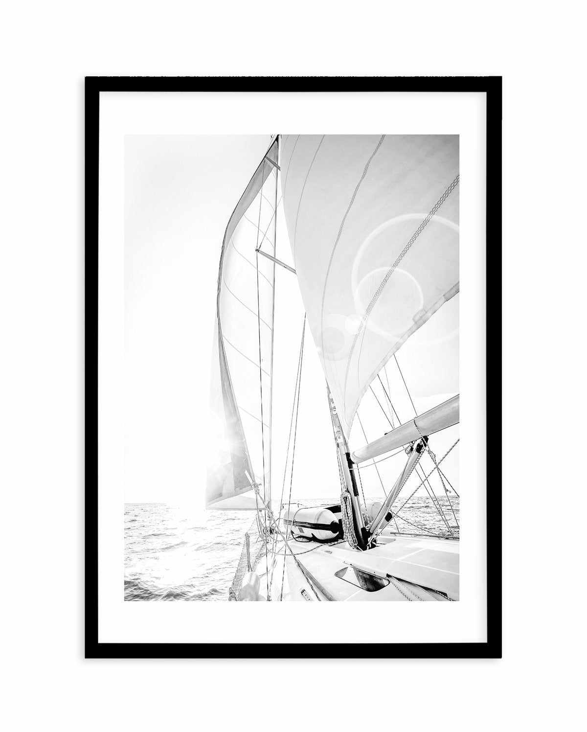 Sailing to the Sunset Art Print-PRINT-Olive et Oriel-Olive et Oriel-A5 | 5.8" x 8.3" | 14.8 x 21cm-Black-With White Border-Buy-Australian-Art-Prints-Online-with-Olive-et-Oriel-Your-Artwork-Specialists-Austrailia-Decorate-With-Coastal-Photo-Wall-Art-Prints-From-Our-Beach-House-Artwork-Collection-Fine-Poster-and-Framed-Artwork