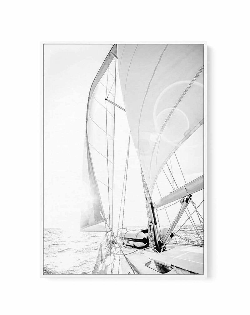 Sailing to the Sunset | Framed Canvas-CANVAS-You can shop wall art online with Olive et Oriel for everything from abstract art to fun kids wall art. Our beautiful modern art prints and canvas art are available from large canvas prints to wall art paintings and our proudly Australian artwork collection offers only the highest quality framed large wall art and canvas art Australia - You can buy fashion photography prints or Hampton print posters and paintings on canvas from Olive et Oriel and have