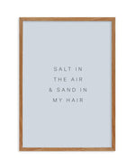 Salt in the Air Art Print-PRINT-Olive et Oriel-Olive et Oriel-50x70 cm | 19.6" x 27.5"-Walnut-With White Border-Buy-Australian-Art-Prints-Online-with-Olive-et-Oriel-Your-Artwork-Specialists-Austrailia-Decorate-With-Coastal-Photo-Wall-Art-Prints-From-Our-Beach-House-Artwork-Collection-Fine-Poster-and-Framed-Artwork