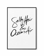 Salty Hair & Ocean Air | Hand scripted | Framed Canvas-CANVAS-You can shop wall art online with Olive et Oriel for everything from abstract art to fun kids wall art. Our beautiful modern art prints and canvas art are available from large canvas prints to wall art paintings and our proudly Australian artwork collection offers only the highest quality framed large wall art and canvas art Australia - You can buy fashion photography prints or Hampton print posters and paintings on canvas from Olive 