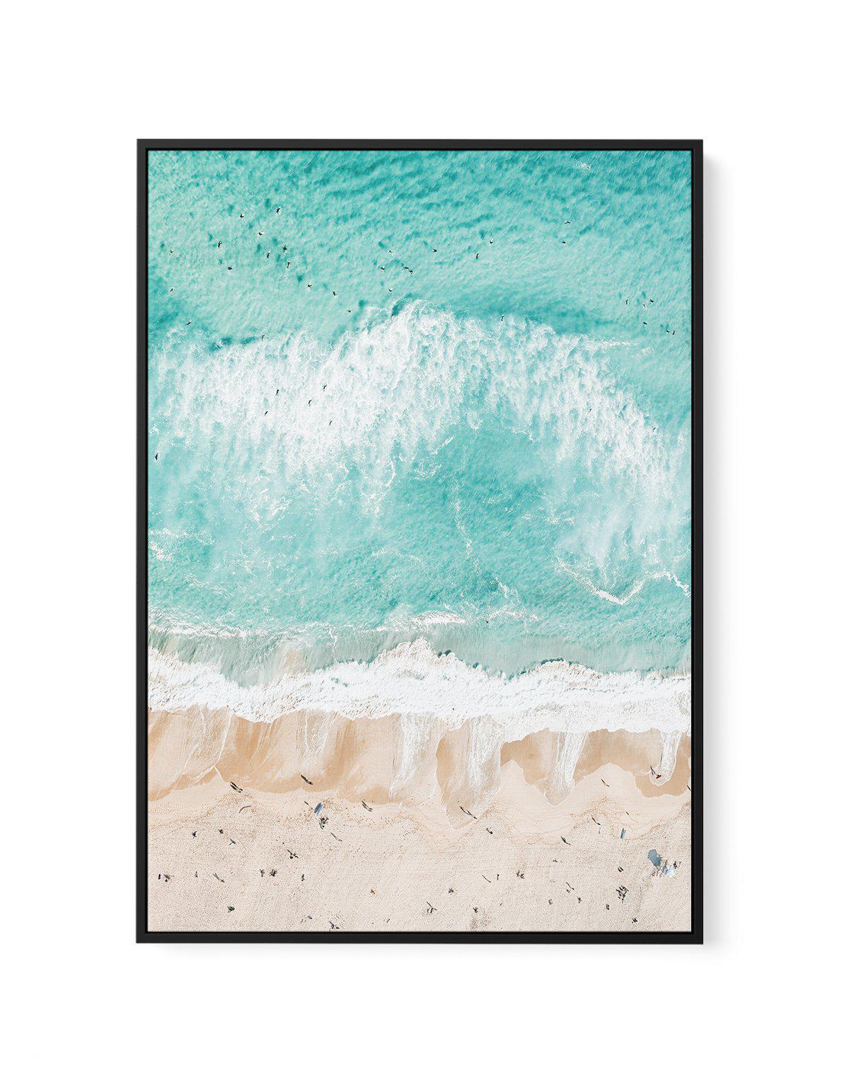 Sand to Sea, Bondi | Framed Canvas-CANVAS-You can shop wall art online with Olive et Oriel for everything from abstract art to fun kids wall art. Our beautiful modern art prints and canvas art are available from large canvas prints to wall art paintings and our proudly Australian artwork collection offers only the highest quality framed large wall art and canvas art Australia - You can buy fashion photography prints or Hampton print posters and paintings on canvas from Olive et Oriel and have th