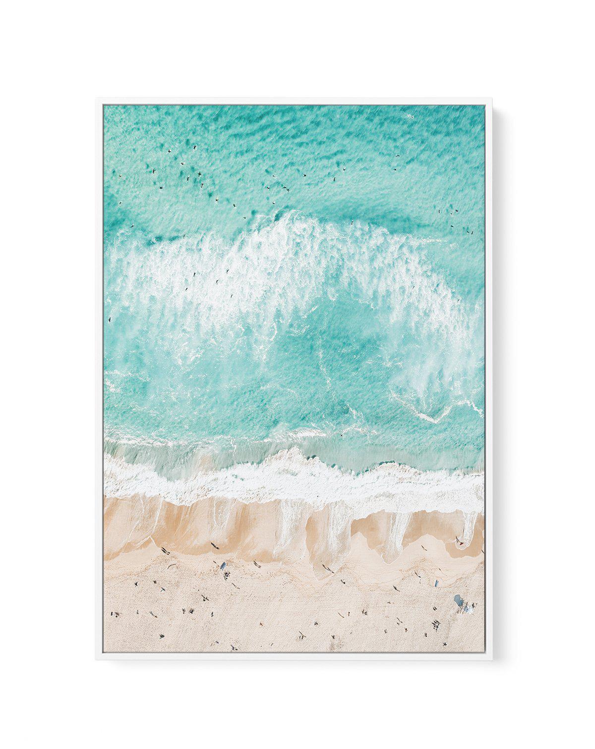 Sand to Sea, Bondi | Framed Canvas-CANVAS-You can shop wall art online with Olive et Oriel for everything from abstract art to fun kids wall art. Our beautiful modern art prints and canvas art are available from large canvas prints to wall art paintings and our proudly Australian artwork collection offers only the highest quality framed large wall art and canvas art Australia - You can buy fashion photography prints or Hampton print posters and paintings on canvas from Olive et Oriel and have th