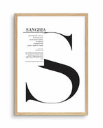 Sangria Art Print-PRINT-Olive et Oriel-Olive et Oriel-A5 | 5.8" x 8.3" | 14.8 x 21cm-Oak-With White Border-Buy-Australian-Art-Prints-Online-with-Olive-et-Oriel-Your-Artwork-Specialists-Austrailia-Decorate-With-Coastal-Photo-Wall-Art-Prints-From-Our-Beach-House-Artwork-Collection-Fine-Poster-and-Framed-Artwork