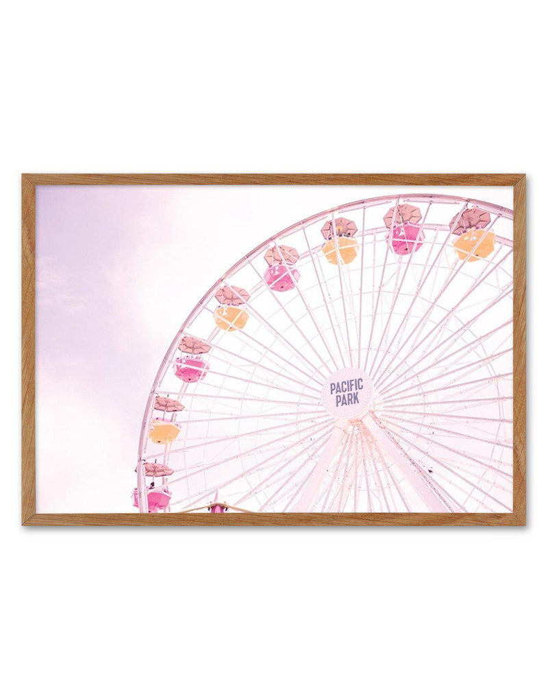 Santa Monica Fun | LS Art Print-PRINT-Olive et Oriel-Olive et Oriel-50x70 cm | 19.6" x 27.5"-Walnut-With White Border-Buy-Australian-Art-Prints-Online-with-Olive-et-Oriel-Your-Artwork-Specialists-Austrailia-Decorate-With-Coastal-Photo-Wall-Art-Prints-From-Our-Beach-House-Artwork-Collection-Fine-Poster-and-Framed-Artwork