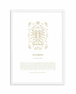 Scorpio | Celestial Zodiac Art Print-PRINT-Olive et Oriel-Olive et Oriel-A4 | 8.3" x 11.7" | 21 x 29.7cm-White-With White Border-Buy-Australian-Art-Prints-Online-with-Olive-et-Oriel-Your-Artwork-Specialists-Austrailia-Decorate-With-Coastal-Photo-Wall-Art-Prints-From-Our-Beach-House-Artwork-Collection-Fine-Poster-and-Framed-Artwork