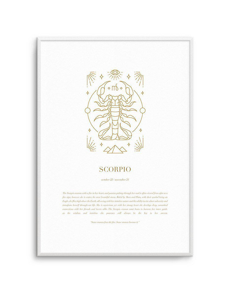 Scorpio | Celestial Zodiac Art Print-PRINT-Olive et Oriel-Olive et Oriel-A4 | 8.3" x 11.7" | 21 x 29.7cm-Unframed Art Print-With White Border-Buy-Australian-Art-Prints-Online-with-Olive-et-Oriel-Your-Artwork-Specialists-Austrailia-Decorate-With-Coastal-Photo-Wall-Art-Prints-From-Our-Beach-House-Artwork-Collection-Fine-Poster-and-Framed-Artwork