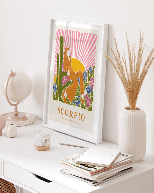 Scorpio By Jenny Liz Rome Art Print-PRINT-Olive et Oriel-Olive et Oriel-Buy-Australian-Art-Prints-Online-with-Olive-et-Oriel-Your-Artwork-Specialists-Austrailia-Decorate-With-Coastal-Photo-Wall-Art-Prints-From-Our-Beach-House-Artwork-Collection-Fine-Poster-and-Framed-Artwork