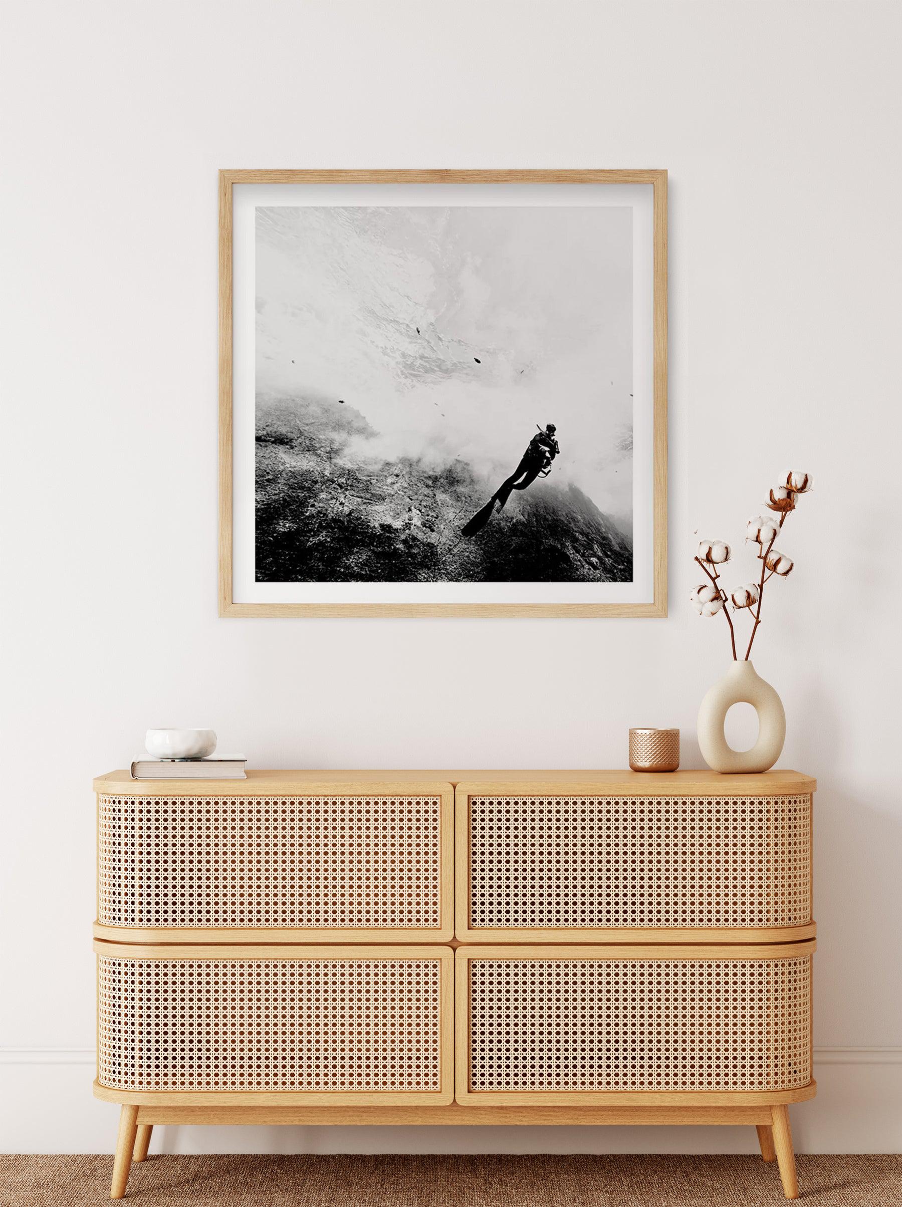 Scuba III | SQ Art Print-PRINT-Olive et Oriel-Olive et Oriel-Buy-Australian-Art-Prints-Online-with-Olive-et-Oriel-Your-Artwork-Specialists-Austrailia-Decorate-With-Coastal-Photo-Wall-Art-Prints-From-Our-Beach-House-Artwork-Collection-Fine-Poster-and-Framed-Artwork