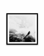 Scuba III | SQ Art Print-PRINT-Olive et Oriel-Olive et Oriel-70x70 cm | 27.5" x 27.5"-Black-With White Border-Buy-Australian-Art-Prints-Online-with-Olive-et-Oriel-Your-Artwork-Specialists-Austrailia-Decorate-With-Coastal-Photo-Wall-Art-Prints-From-Our-Beach-House-Artwork-Collection-Fine-Poster-and-Framed-Artwork