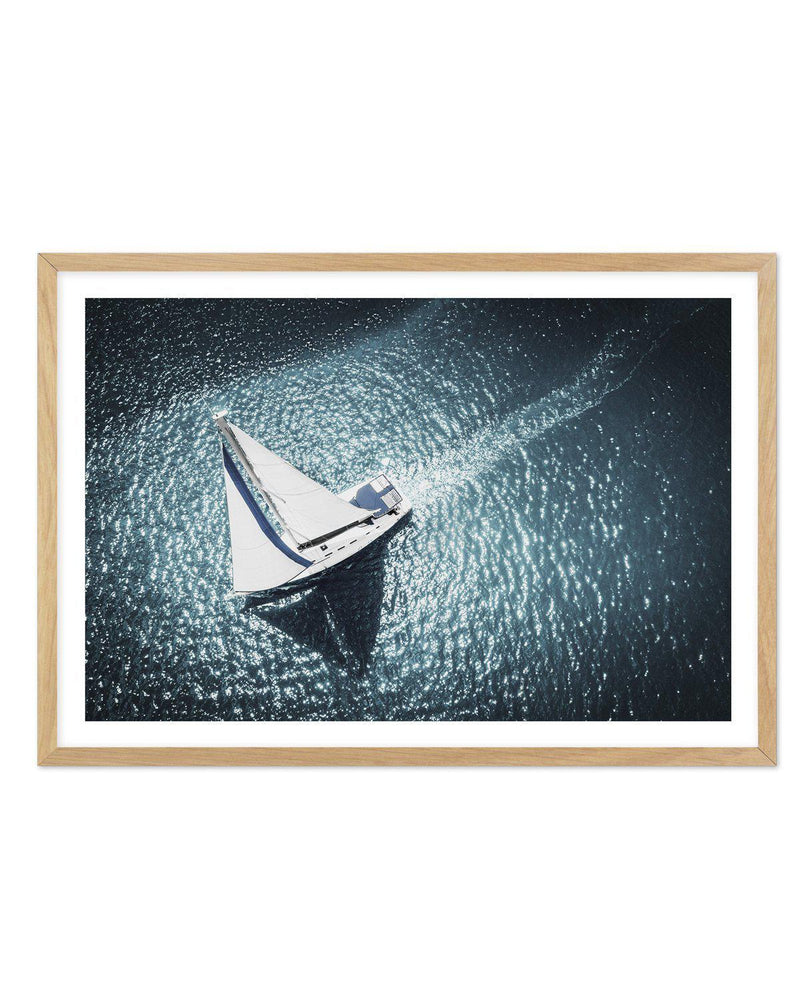 Sea of Light Art Print-PRINT-Olive et Oriel-Olive et Oriel-A5 | 5.8" x 8.3" | 14.8 x 21cm-Oak-With White Border-Buy-Australian-Art-Prints-Online-with-Olive-et-Oriel-Your-Artwork-Specialists-Austrailia-Decorate-With-Coastal-Photo-Wall-Art-Prints-From-Our-Beach-House-Artwork-Collection-Fine-Poster-and-Framed-Artwork