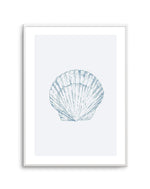 Seashell | Bay Scallop Art Print-PRINT-Olive et Oriel-Olive et Oriel-A5 | 5.8" x 8.3" | 14.8 x 21cm-Unframed Art Print-With White Border-Buy-Australian-Art-Prints-Online-with-Olive-et-Oriel-Your-Artwork-Specialists-Austrailia-Decorate-With-Coastal-Photo-Wall-Art-Prints-From-Our-Beach-House-Artwork-Collection-Fine-Poster-and-Framed-Artwork