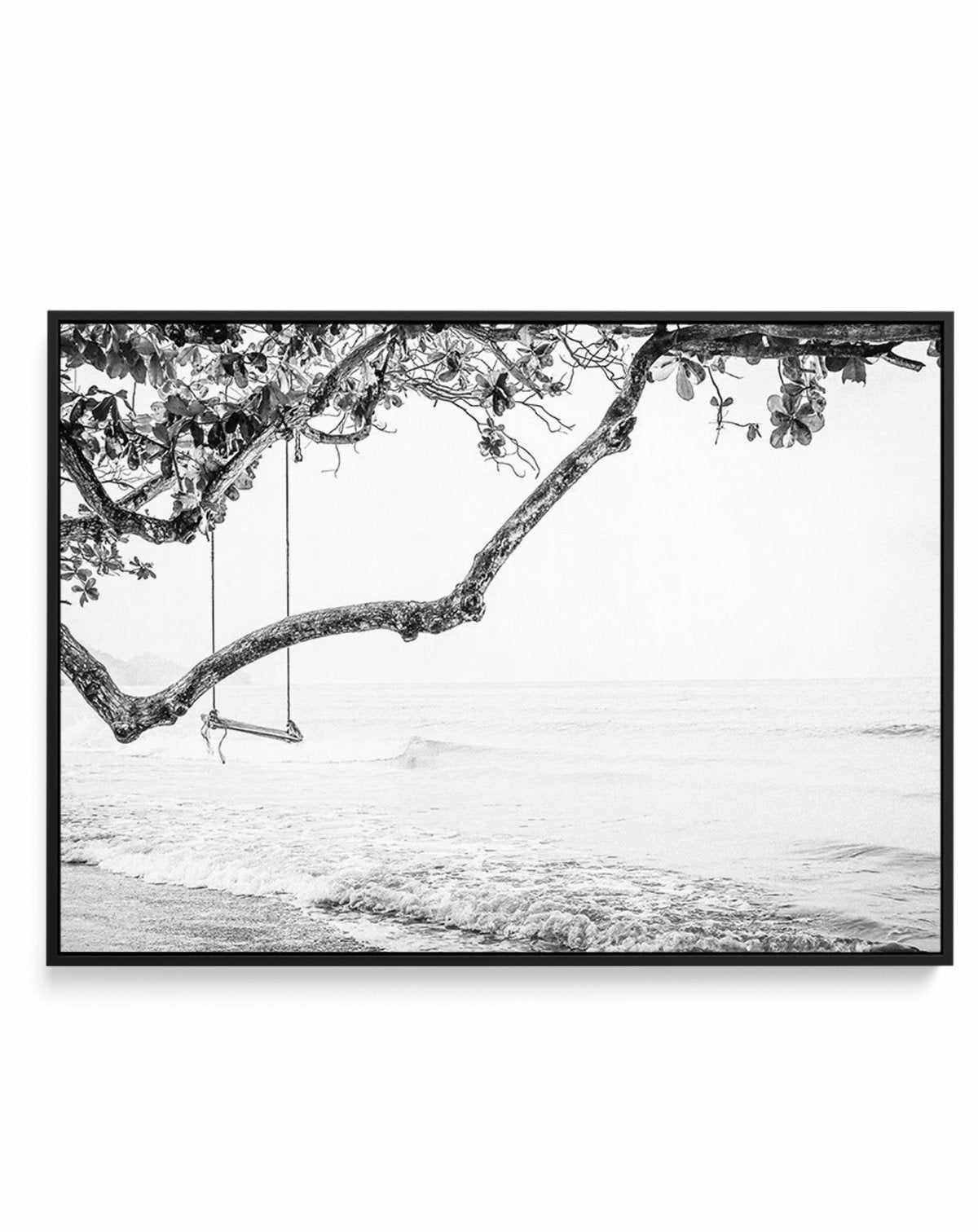 Seaside Bliss | B&W | Framed Canvas-CANVAS-You can shop wall art online with Olive et Oriel for everything from abstract art to fun kids wall art. Our beautiful modern art prints and canvas art are available from large canvas prints to wall art paintings and our proudly Australian artwork collection offers only the highest quality framed large wall art and canvas art Australia - You can buy fashion photography prints or Hampton print posters and paintings on canvas from Olive et Oriel and have t