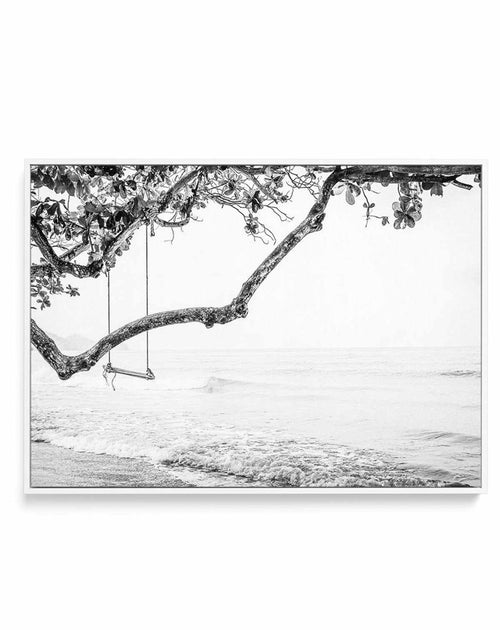 Seaside Bliss | B&W | Framed Canvas-CANVAS-You can shop wall art online with Olive et Oriel for everything from abstract art to fun kids wall art. Our beautiful modern art prints and canvas art are available from large canvas prints to wall art paintings and our proudly Australian artwork collection offers only the highest quality framed large wall art and canvas art Australia - You can buy fashion photography prints or Hampton print posters and paintings on canvas from Olive et Oriel and have t