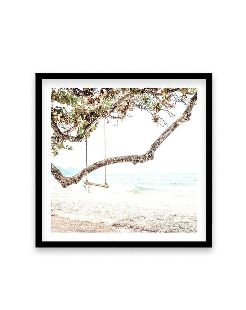 Seaside Bliss Square Art Print-Print-Olive et Oriel-Olive et Oriel-70x70 cm | 27.5" x 27.5"-Black-With White Border-Buy-Australian-Art-Prints-Online-with-Olive-et-Oriel-Your-Artwork-Specialists-Austrailia-Decorate-With-Coastal-Photo-Wall-Art-Prints-From-Our-Beach-House-Artwork-Collection-Fine-Poster-and-Framed-Artwork