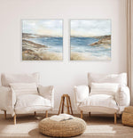 Seaside I SQ Framed Canvas-CANVAS-You can shop wall art online with Olive et Oriel for everything from abstract art to fun kids wall art. Our beautiful modern art prints and canvas art are available from large canvas prints to wall art paintings and our proudly Australian artwork collection offers only the highest quality framed large wall art and canvas art Australia - You can buy fashion photography prints or Hampton print posters and paintings on canvas from Olive et Oriel and have them deliv