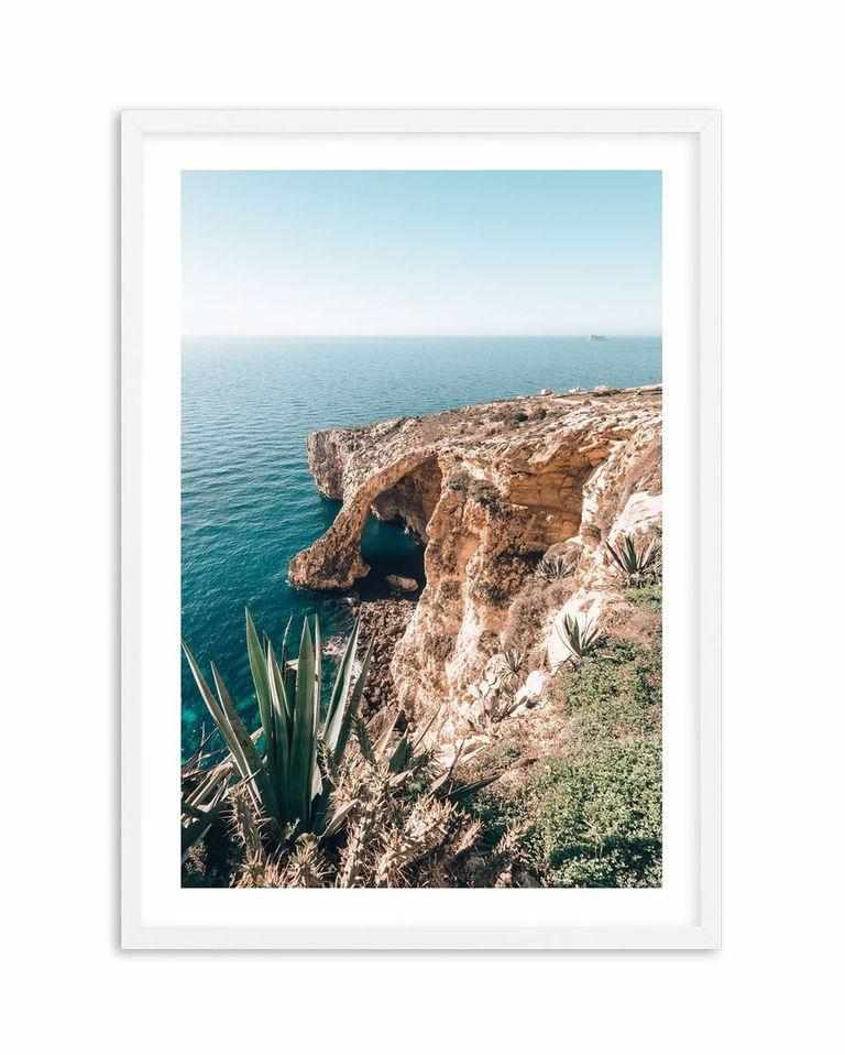 Seaside View, Malta Art Print-PRINT-Olive et Oriel-Olive et Oriel-A5 | 5.8" x 8.3" | 14.8 x 21cm-White-With White Border-Buy-Australian-Art-Prints-Online-with-Olive-et-Oriel-Your-Artwork-Specialists-Austrailia-Decorate-With-Coastal-Photo-Wall-Art-Prints-From-Our-Beach-House-Artwork-Collection-Fine-Poster-and-Framed-Artwork