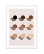Shades of Coffee Art Print-PRINT-Olive et Oriel-Olive et Oriel-A5 | 5.8" x 8.3" | 14.8 x 21cm-White-With White Border-Buy-Australian-Art-Prints-Online-with-Olive-et-Oriel-Your-Artwork-Specialists-Austrailia-Decorate-With-Coastal-Photo-Wall-Art-Prints-From-Our-Beach-House-Artwork-Collection-Fine-Poster-and-Framed-Artwork