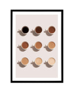 Shades of Coffee Art Print-PRINT-Olive et Oriel-Olive et Oriel-A5 | 5.8" x 8.3" | 14.8 x 21cm-Black-With White Border-Buy-Australian-Art-Prints-Online-with-Olive-et-Oriel-Your-Artwork-Specialists-Austrailia-Decorate-With-Coastal-Photo-Wall-Art-Prints-From-Our-Beach-House-Artwork-Collection-Fine-Poster-and-Framed-Artwork