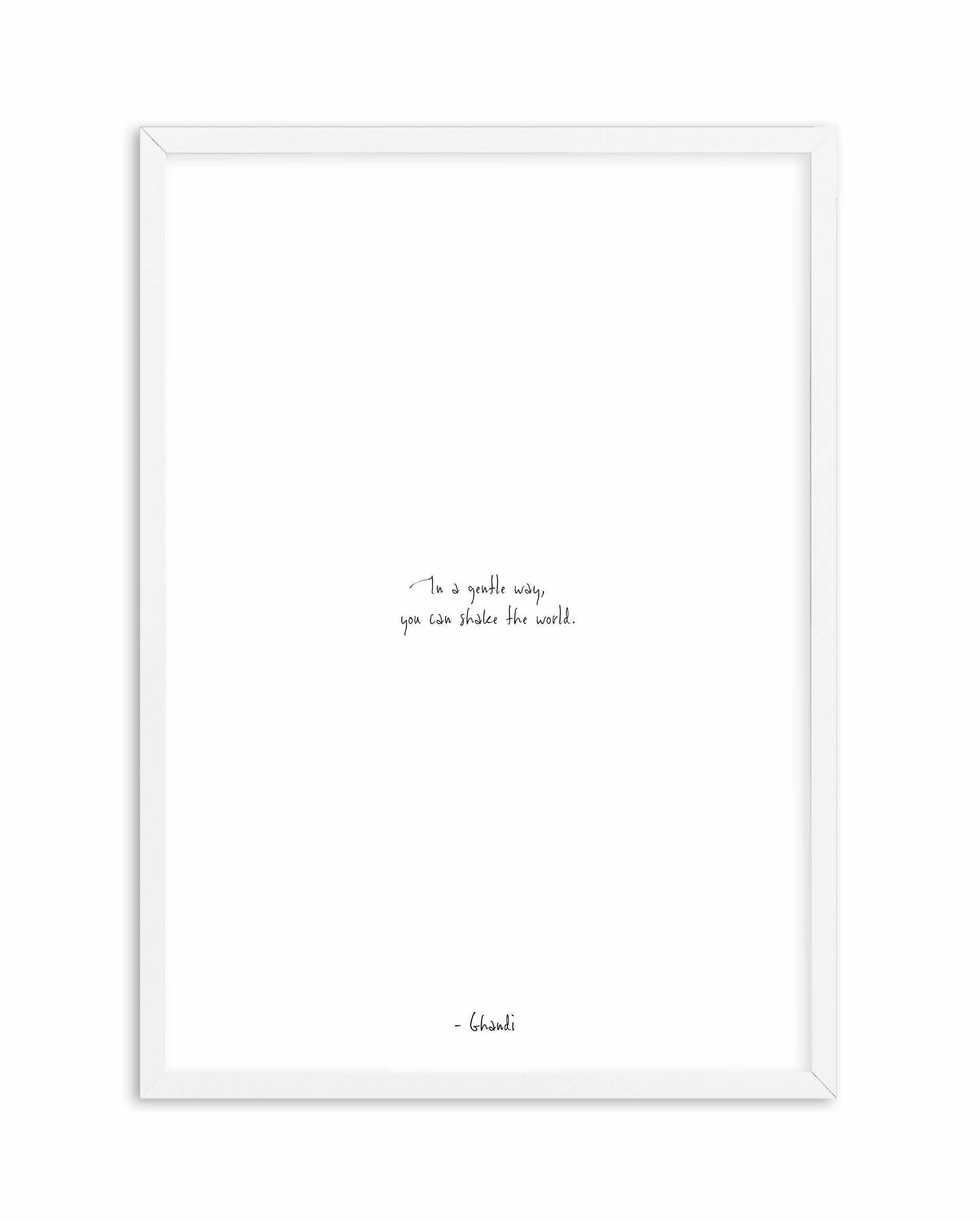 Shake the World | Hand scripted Art Print-PRINT-Olive et Oriel-Olive et Oriel-A5 | 5.8" x 8.3" | 14.8 x 21cm-White-With White Border-Buy-Australian-Art-Prints-Online-with-Olive-et-Oriel-Your-Artwork-Specialists-Austrailia-Decorate-With-Coastal-Photo-Wall-Art-Prints-From-Our-Beach-House-Artwork-Collection-Fine-Poster-and-Framed-Artwork