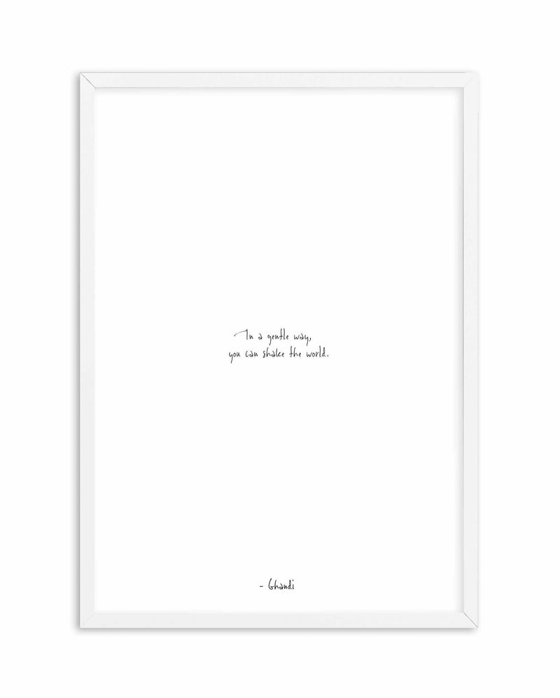 Shake the World | Hand scripted Art Print-PRINT-Olive et Oriel-Olive et Oriel-A5 | 5.8" x 8.3" | 14.8 x 21cm-White-With White Border-Buy-Australian-Art-Prints-Online-with-Olive-et-Oriel-Your-Artwork-Specialists-Austrailia-Decorate-With-Coastal-Photo-Wall-Art-Prints-From-Our-Beach-House-Artwork-Collection-Fine-Poster-and-Framed-Artwork