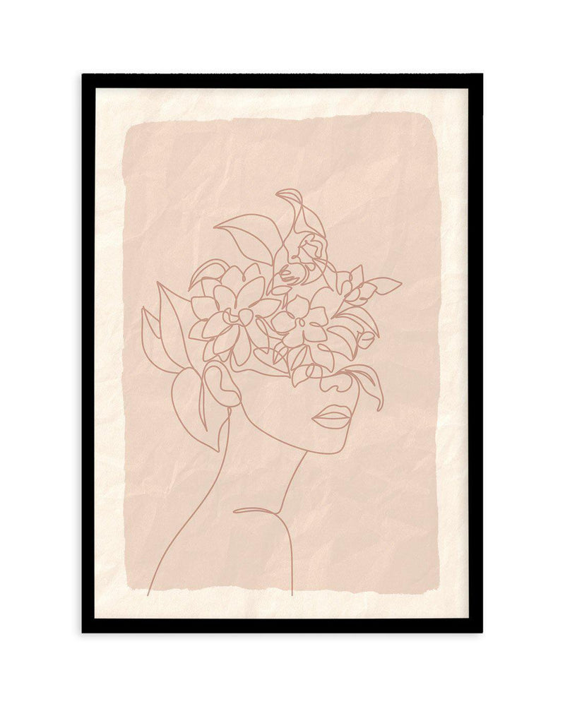 She Blooms I Art Print-PRINT-Olive et Oriel-Olive et Oriel-A5 | 5.8" x 8.3" | 14.8 x 21cm-Black-With White Border-Buy-Australian-Art-Prints-Online-with-Olive-et-Oriel-Your-Artwork-Specialists-Austrailia-Decorate-With-Coastal-Photo-Wall-Art-Prints-From-Our-Beach-House-Artwork-Collection-Fine-Poster-and-Framed-Artwork